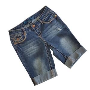 Ariya Jeans Cuffed Bermuda Jean Shorts Size 5/6